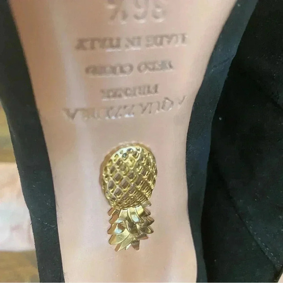 Aquazzura Nasiba Open Toe Stiletto Booties - Picture 7 of 9